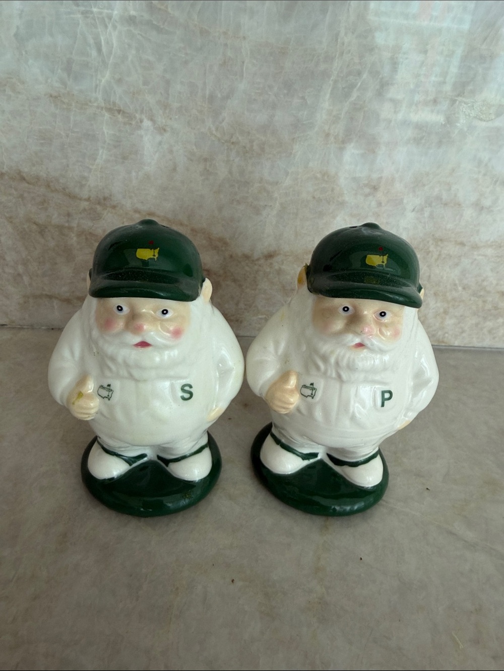 Masters Golf Mascot Salt & Pepper shakers